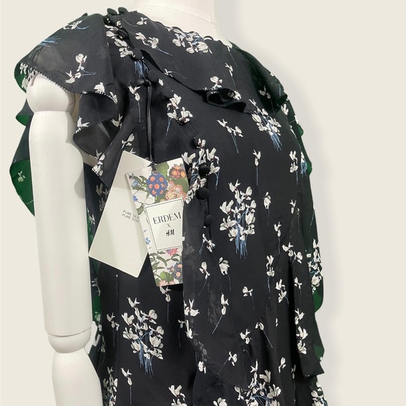 Erdem x H&M Floral Silk Dress (Limited Edition) - Picture 6 of 6